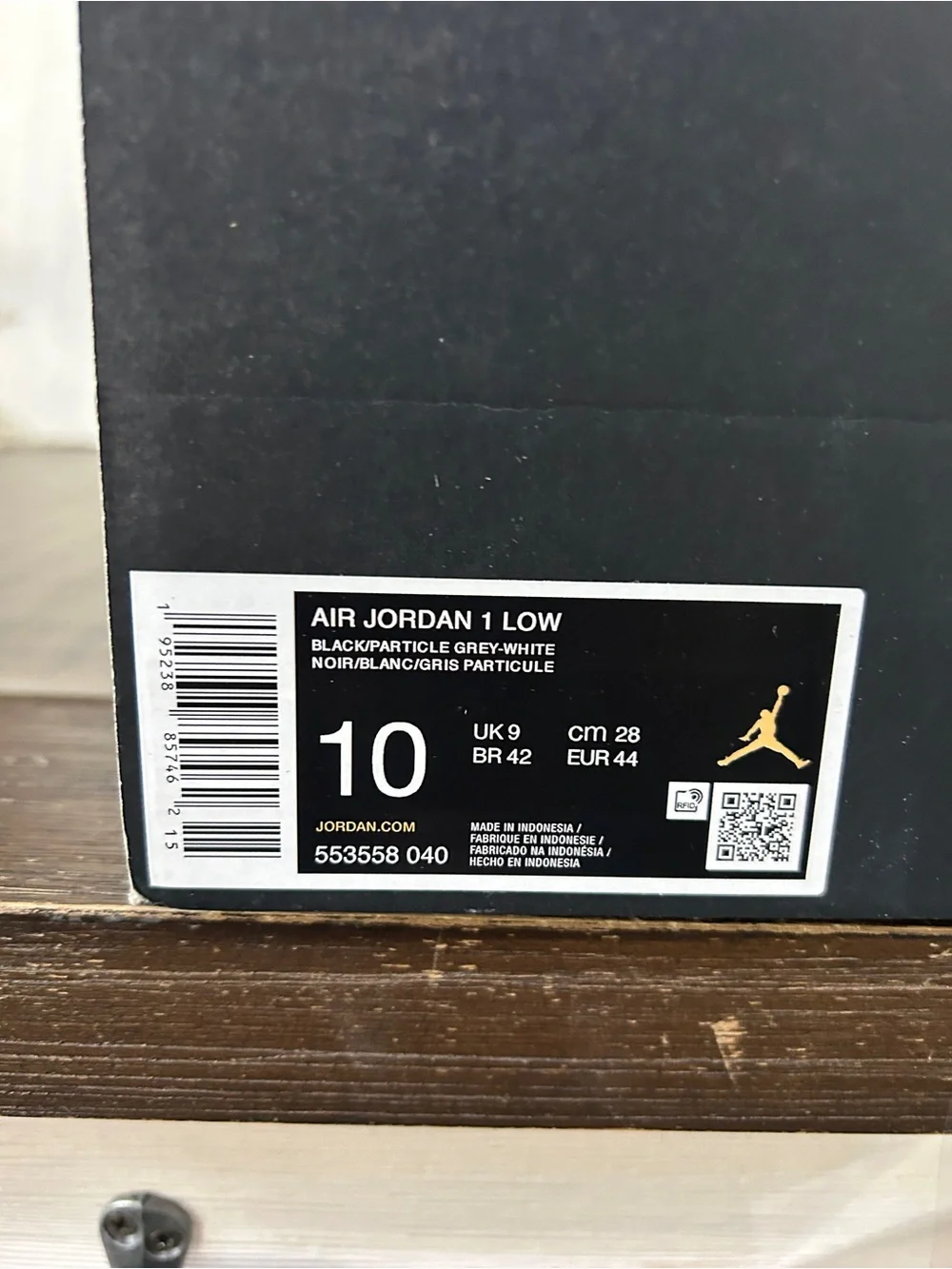 Air Jordan 1 Low ‘Black Medium Grey’